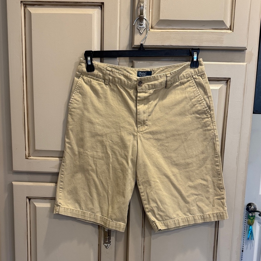 Polo by Ralph Lauren boys Khaki Flat Front Shorts